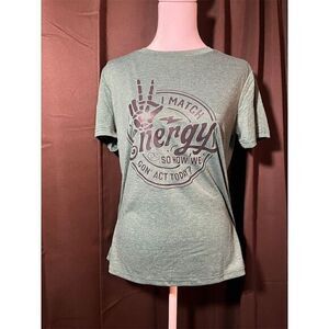 I Match Energy womens Graphic Short Sleeve T-Shirt Green Size S